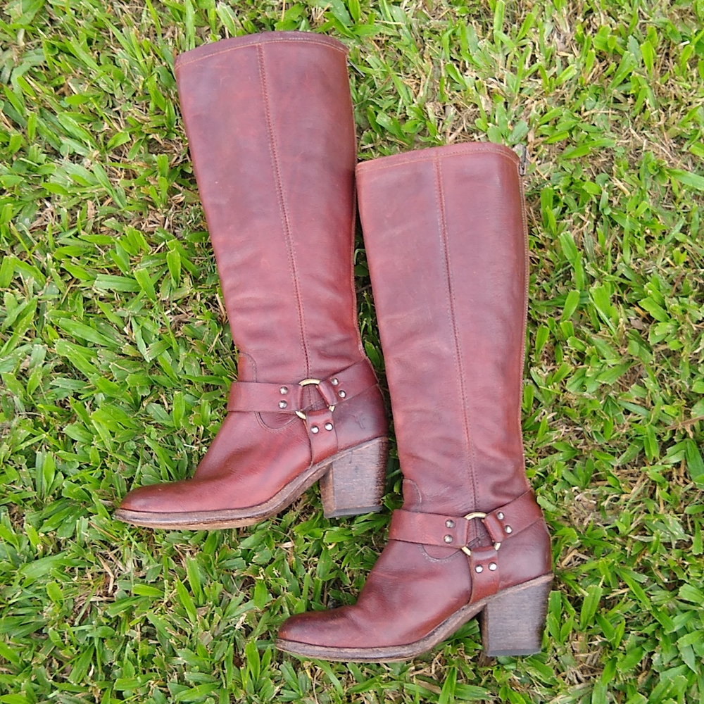 Frye Tabitha Tall Harness Boots